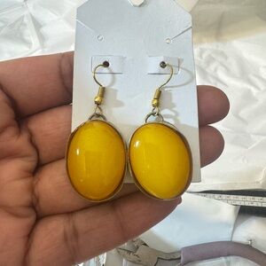 Gold Elephant Outline Earrings